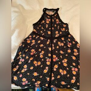 Torrid Black Floral Dress 2x